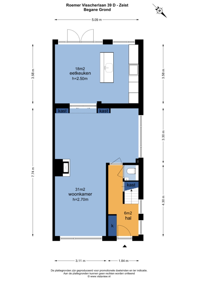Roemer Visscherlaan 39 D, 3705 SC, Zeist