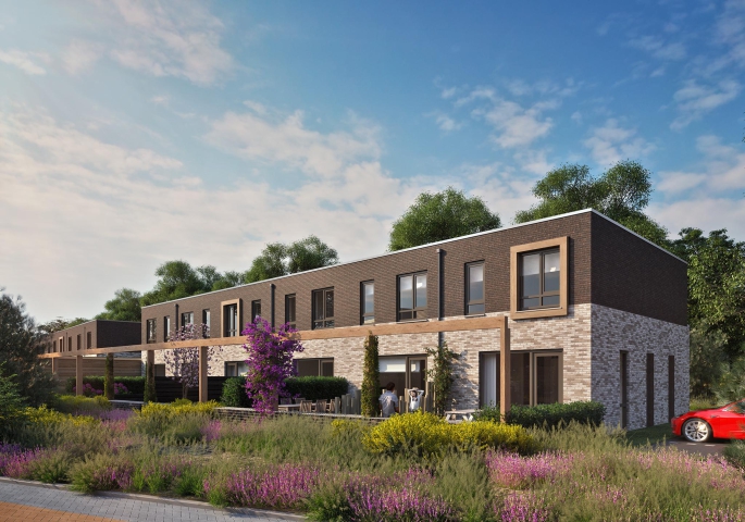 De Meyster huurwoningen Soesterberg, De Meyster tweelaagse tussenwoning, bouwnummer: 4, Soesterberg