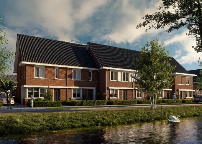 Hoevelaar Fase 2 'De Singels & De Erven', Tussenwoningen, bouwnummer: 106, Woudenberg
