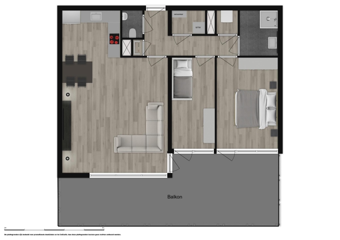 Koning Willem Alexanderhof, Appartement Type B, bouwnummer: 17, Woudenberg