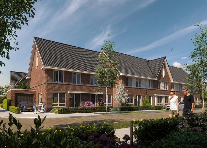 Hoevelaar Fase 2 'De Singels & De Erven', Tussenwoningen, bouwnummer: 56, Woudenberg